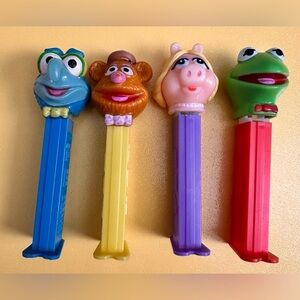 Vintage The Muppets Pez Dispensers Bundle Of 4.